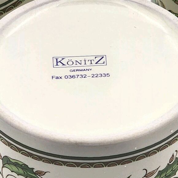 Set of 3 Konitz Germany Holly Holiday Home For The Holidays Porcelain Mugs 1994 - Picture 10 of 10